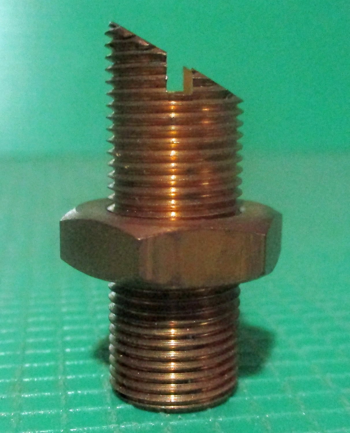 Brass Connector, NPT 7/16"OD, 1 1/4"L