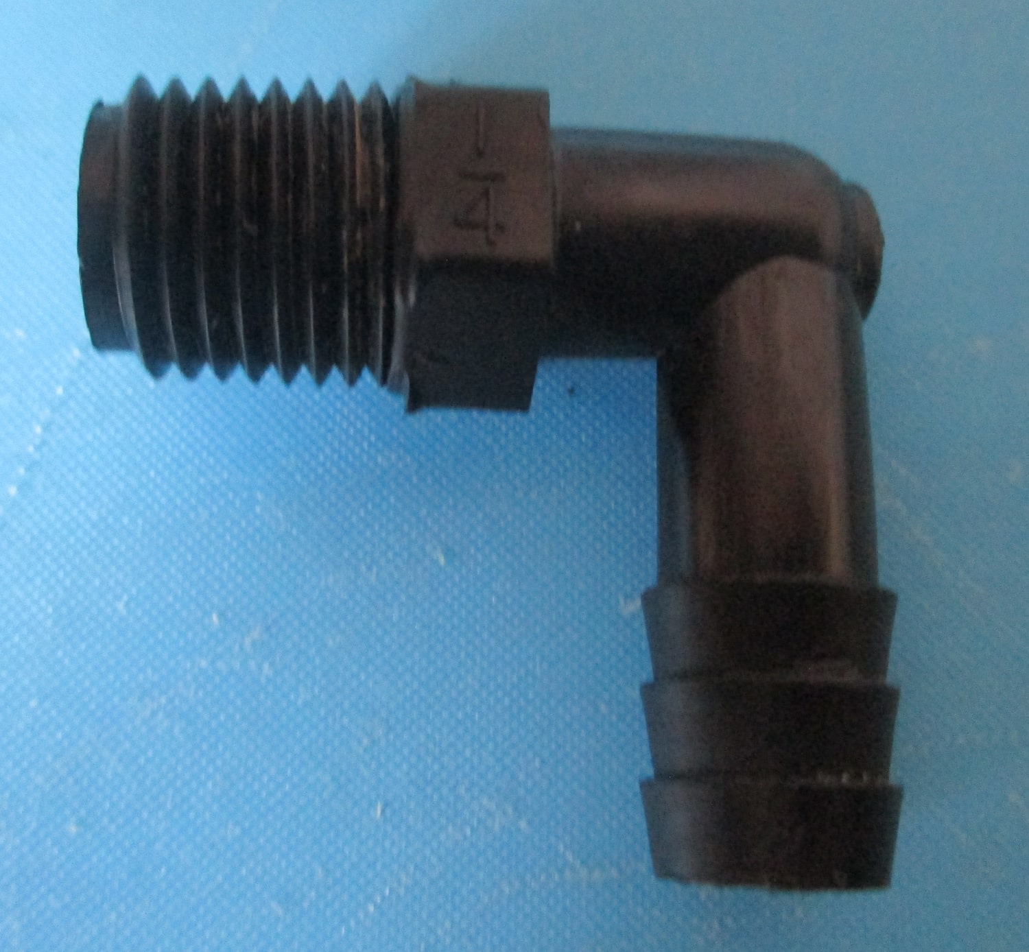 Elbow, Threaded 1/2" OD to Barbed 7/16" OD
