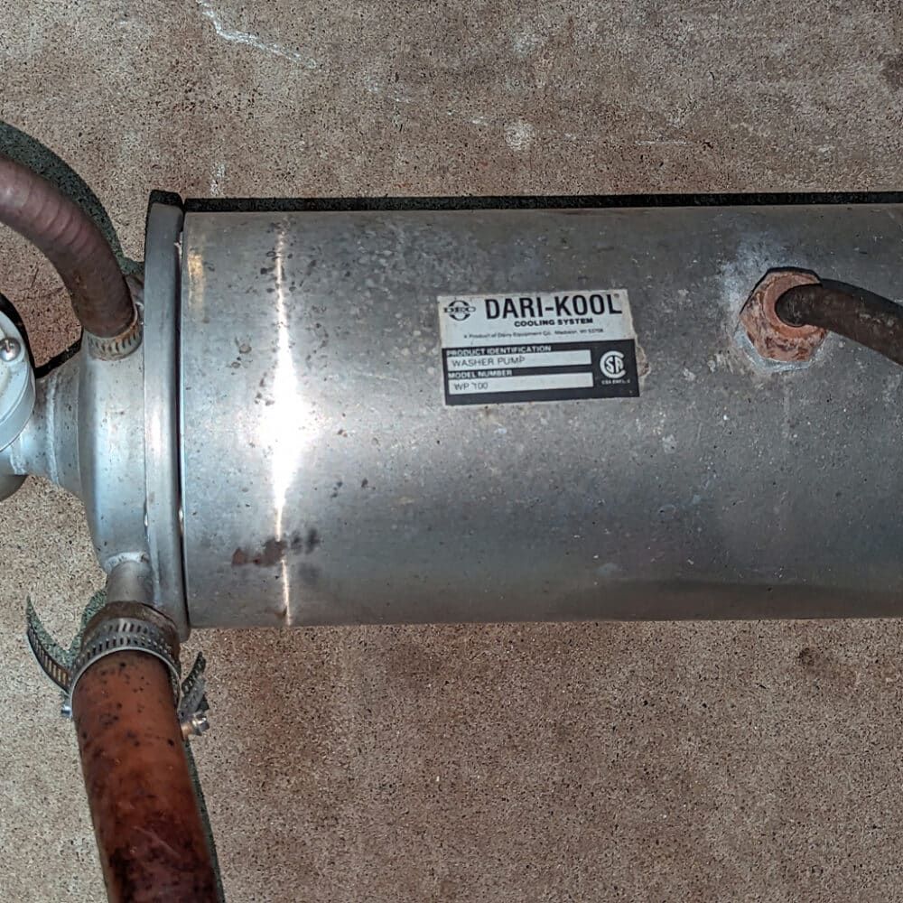 Pump &Amp; Motor, Dari-Kool For Tank Washer Main Photo