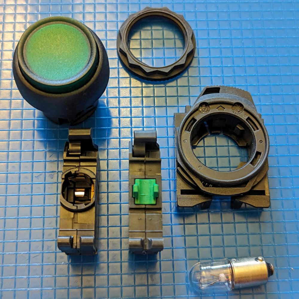 Switch, Push Button, 24V-Green main photo