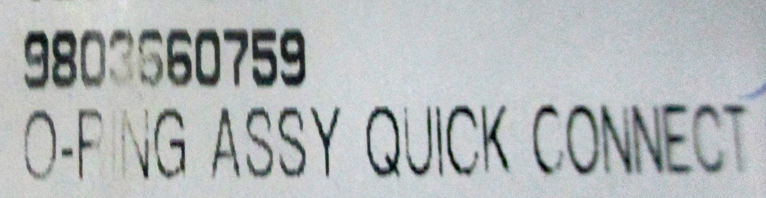 O ring ASM for Quick Connect, 5/8"OD, 9/16"ID, Pkg/6 5 O ring ASM for Quick Connect, 5/8"OD, 9/16"ID, Pkg/6