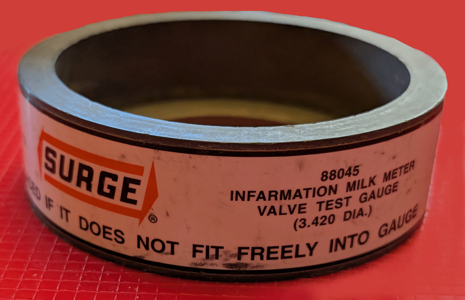 Infarmation Milk Meter Valve Test Gauge