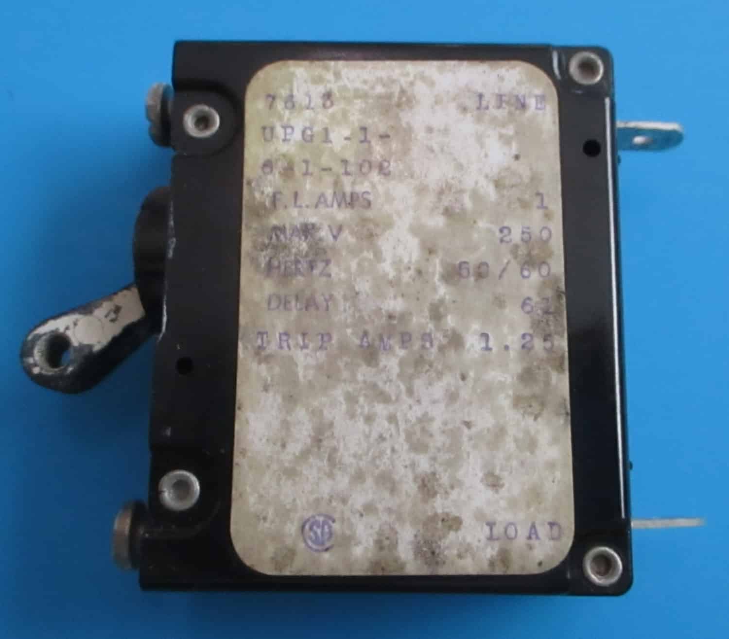 Switch, Airpax Circuit Protector, 250V 9 Switch, Airpax Circuit Protector, 250V