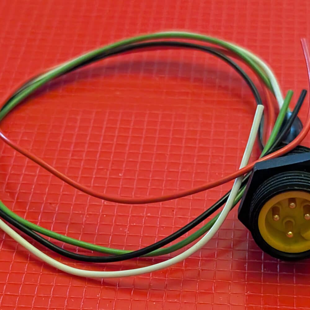 Receptacle W/Wires For Surge Milk Meter