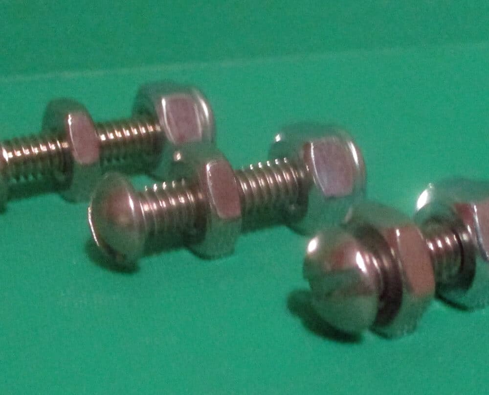 Screw Rnd Head W/Nuts 13/16&Quot;L &Amp; 9/16&Quot;L, Pkg/3 Main Photo