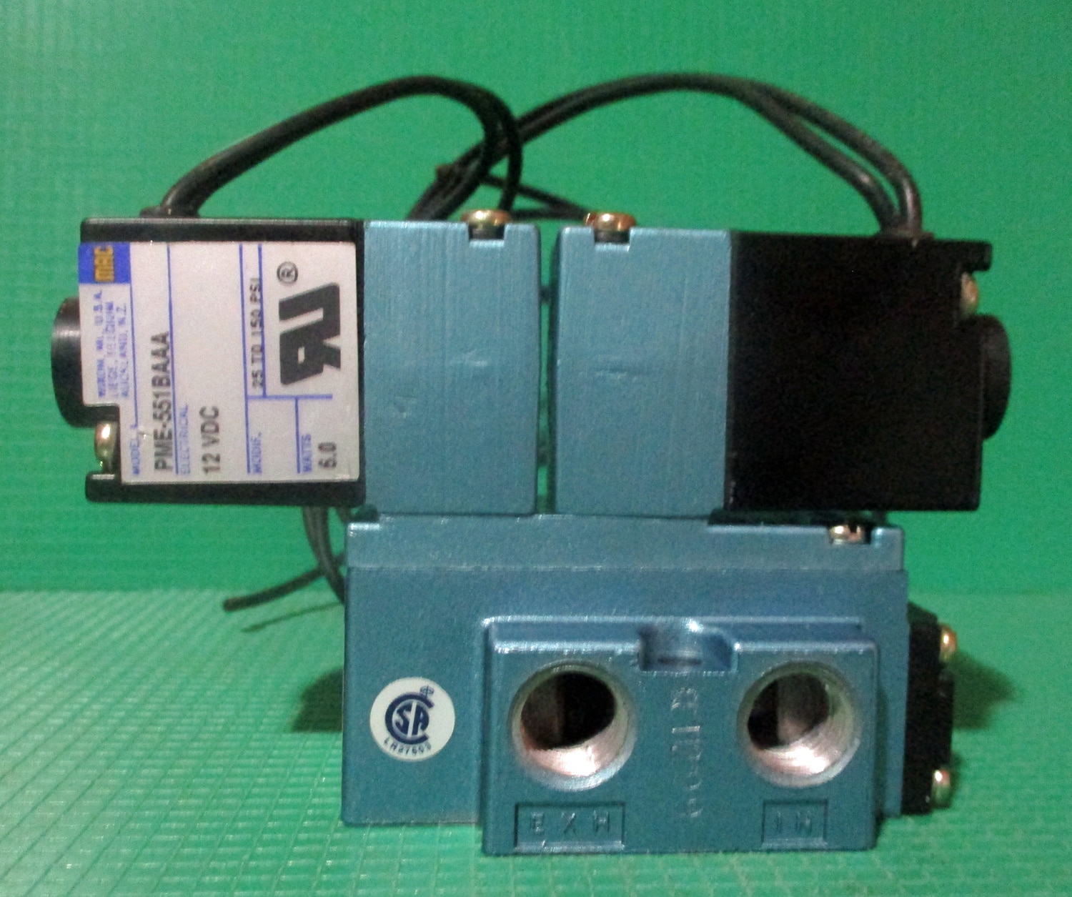 Mac Valve For Solenoid Pilot Control