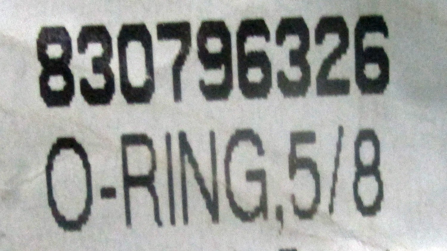 5/8" O ring For 3" Lumaco Milk Valve 5 5/8" O ring For 3" Lumaco Milk Valve