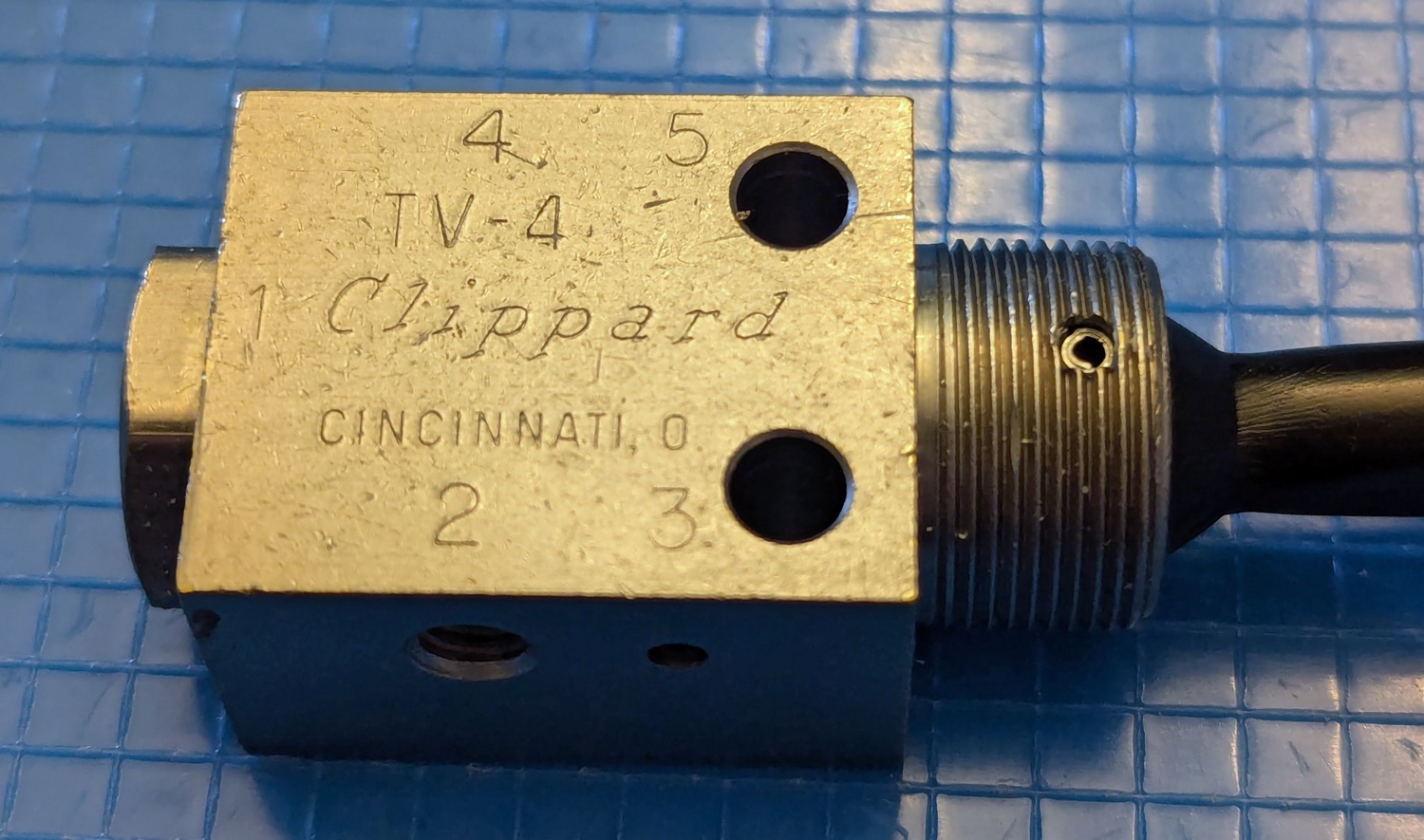 Clippard TV4 Toggle Switch 8 close up