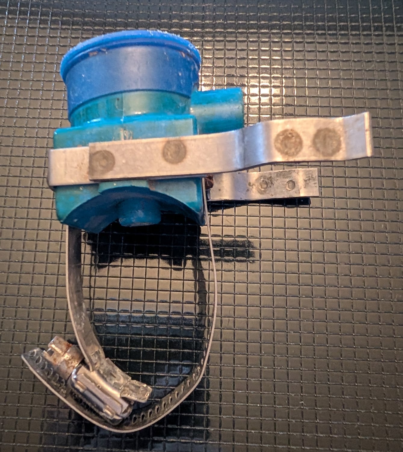 Clamp-On Blue Stallcock 3 Clamp-On Blue Stallcock