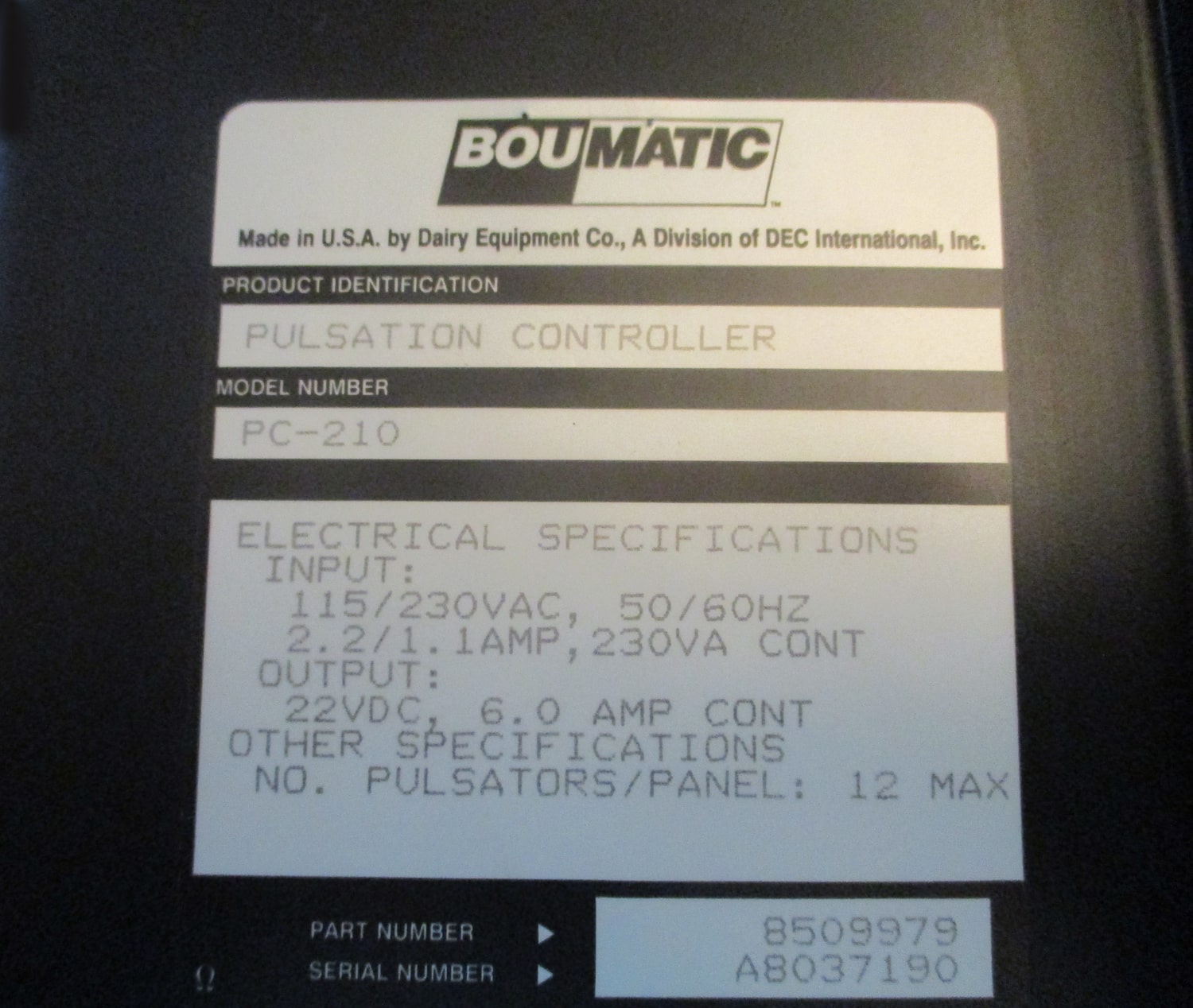 Pulsation Controller