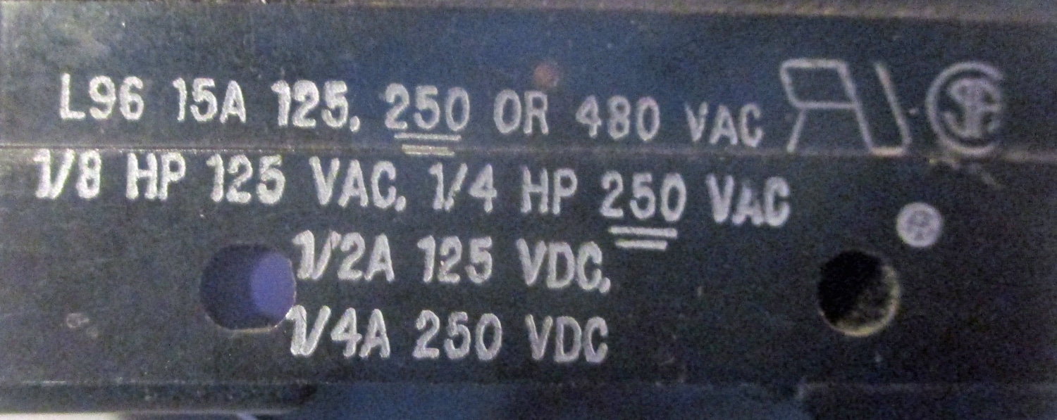 Switch, Pulsator w/Roller, 15AMP 7 close up