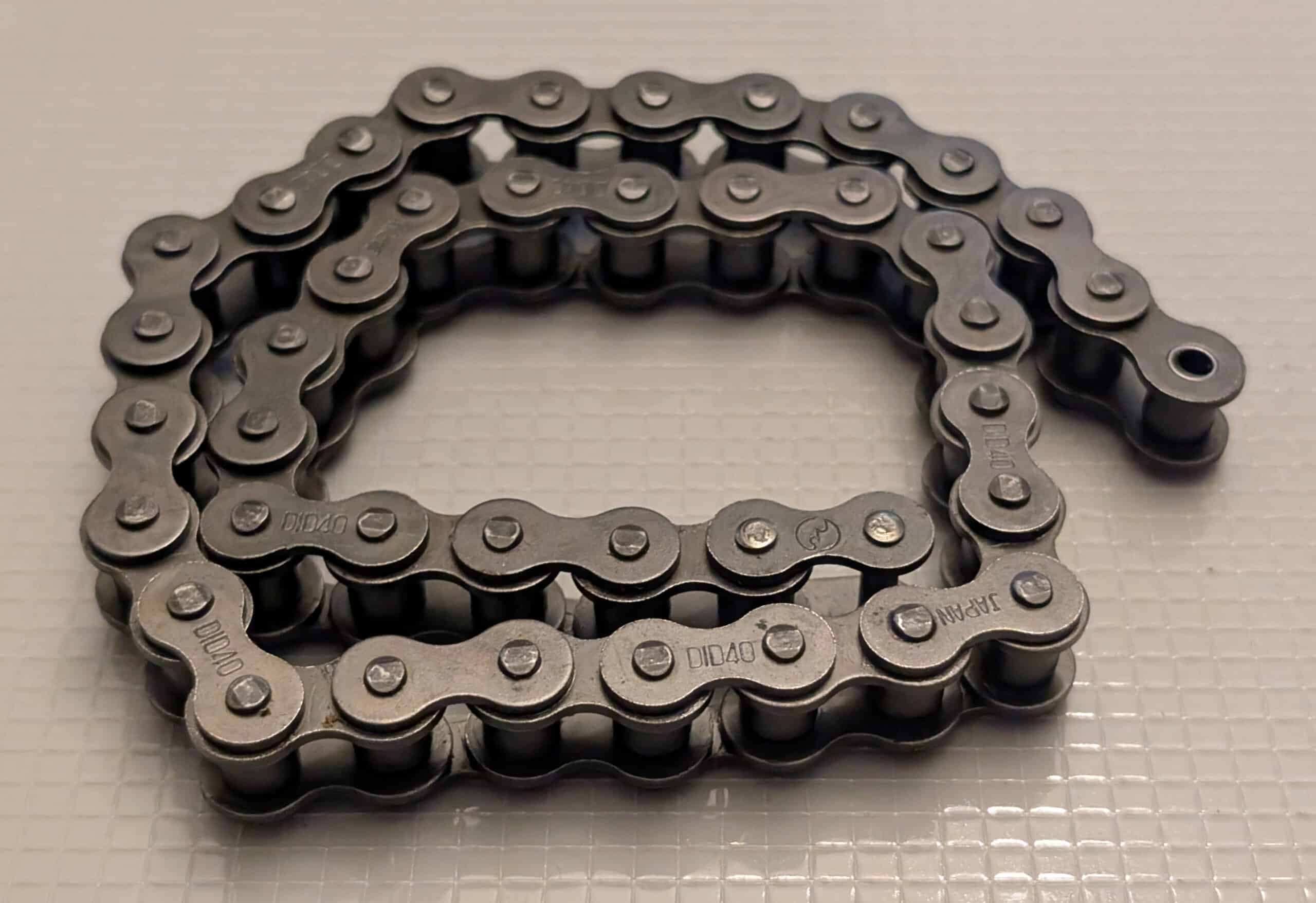 Roller Chain, 19 1/2" L 3 Roller Chain 19 1/2" L