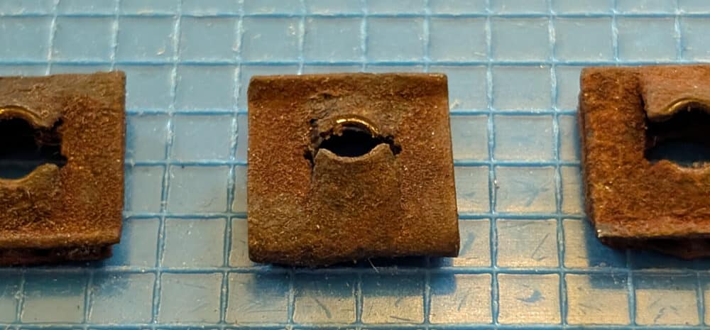 Speed Nut, 1/2" Sq., 1/4" ID, Pkg/3