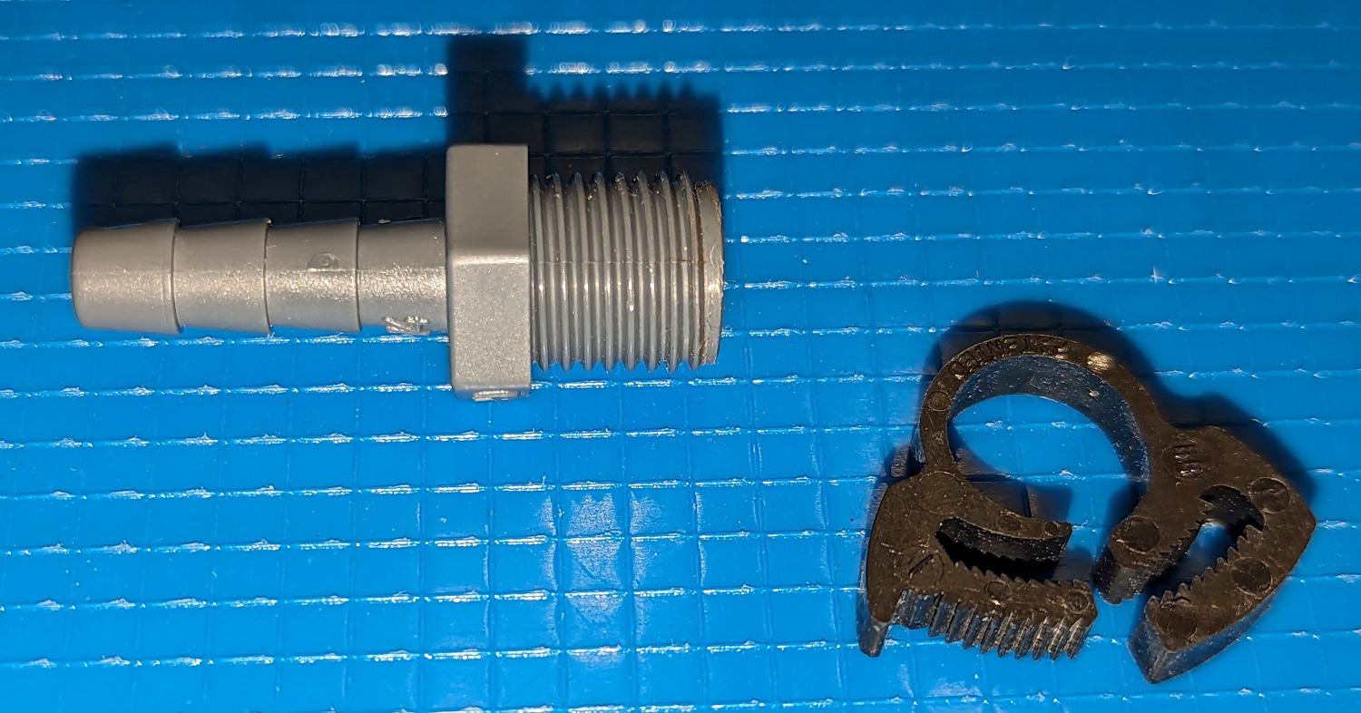 Connector, 1/4" Barbed x 16tpi 9 Connector, 1/4" Barbed x 16tpi - Image 7