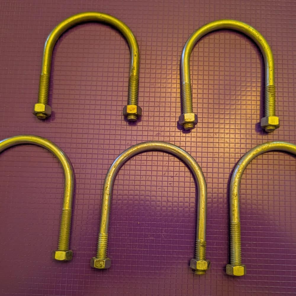 U-Bolt, 2 5/8&Quot;W, Pkg/5