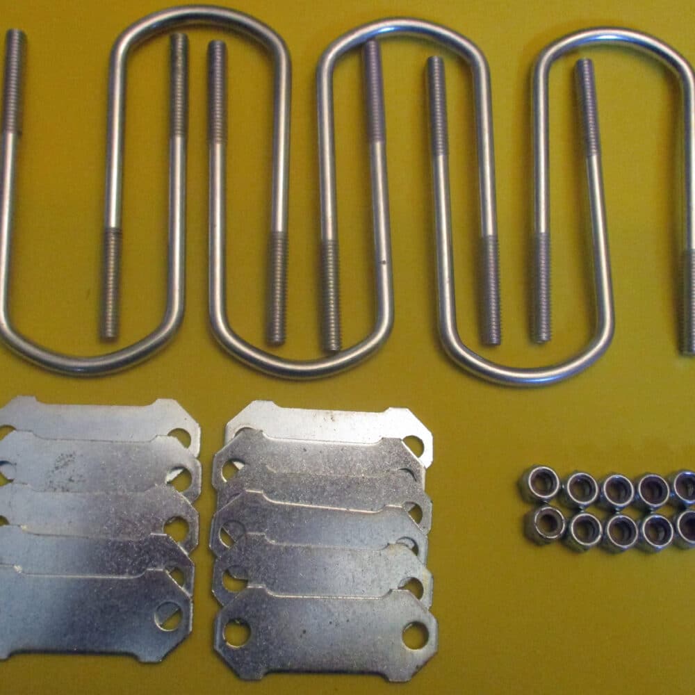 U-Bolt & Bottom Pkg. for Three places