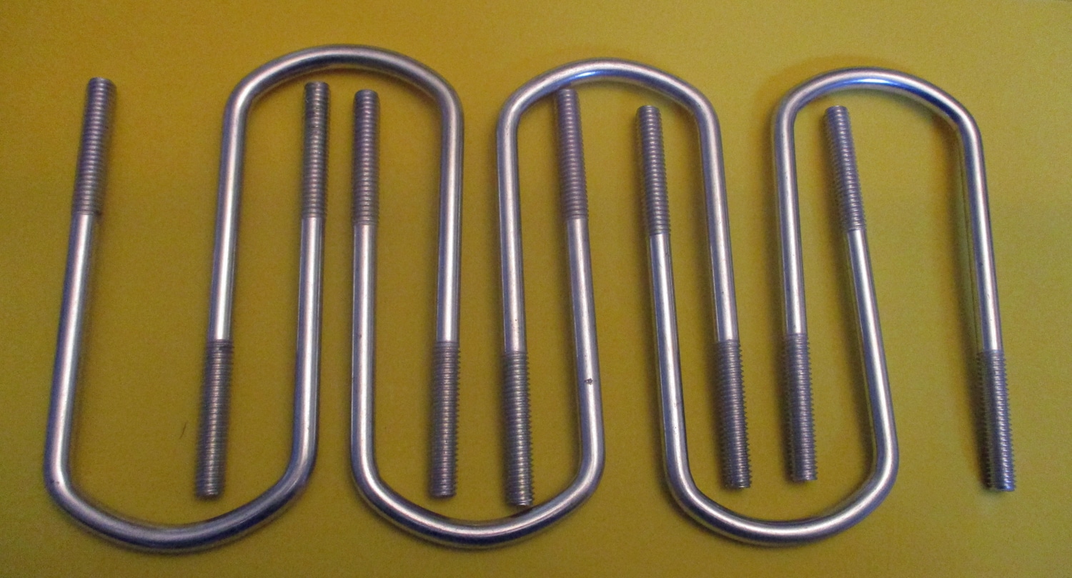 U-Bolt and Bottom Holder Package for Three Places 4 U-Bolt & Bottom pkg. for Three Places