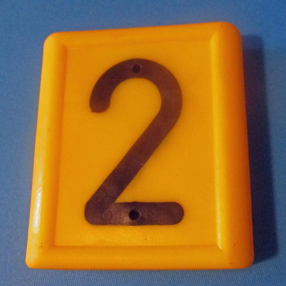 number tag two
