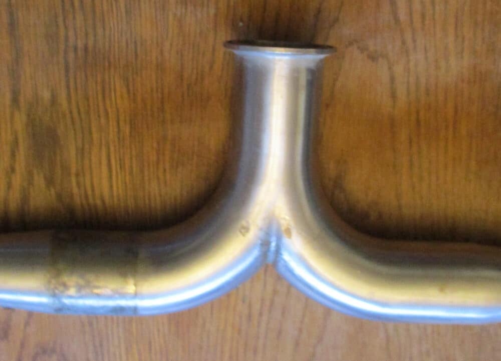 SS Y splitter 2" to two 1-1/2"