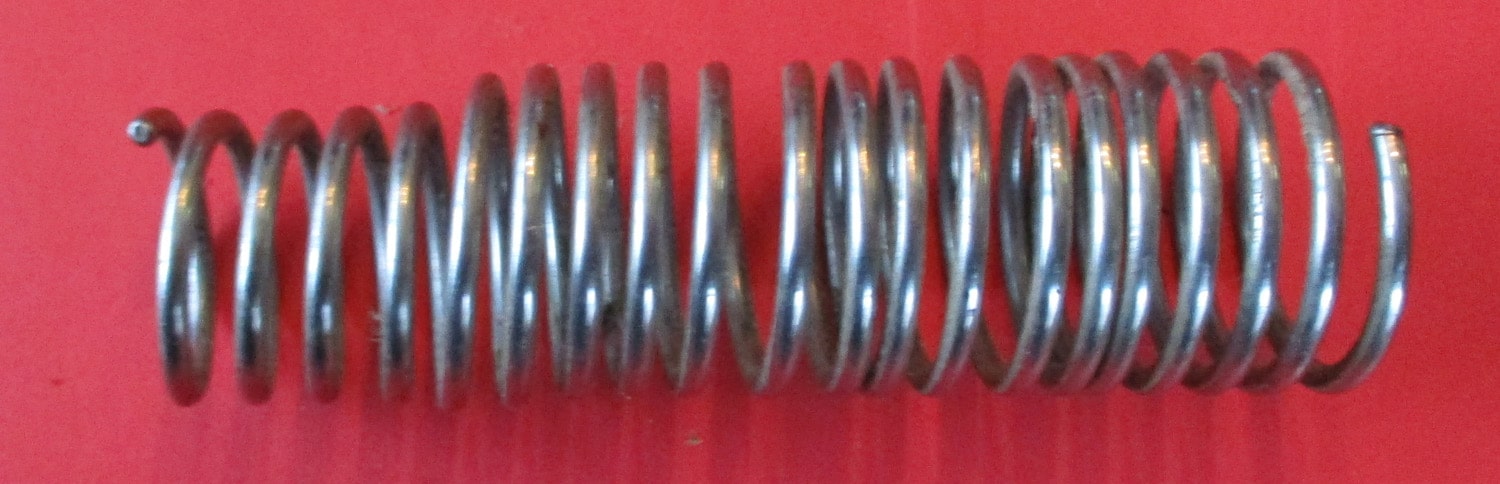 Spring, SS 5" L x 1 1/2" OD tapers to 1 1/4" OD 3 SS Spring 5" L