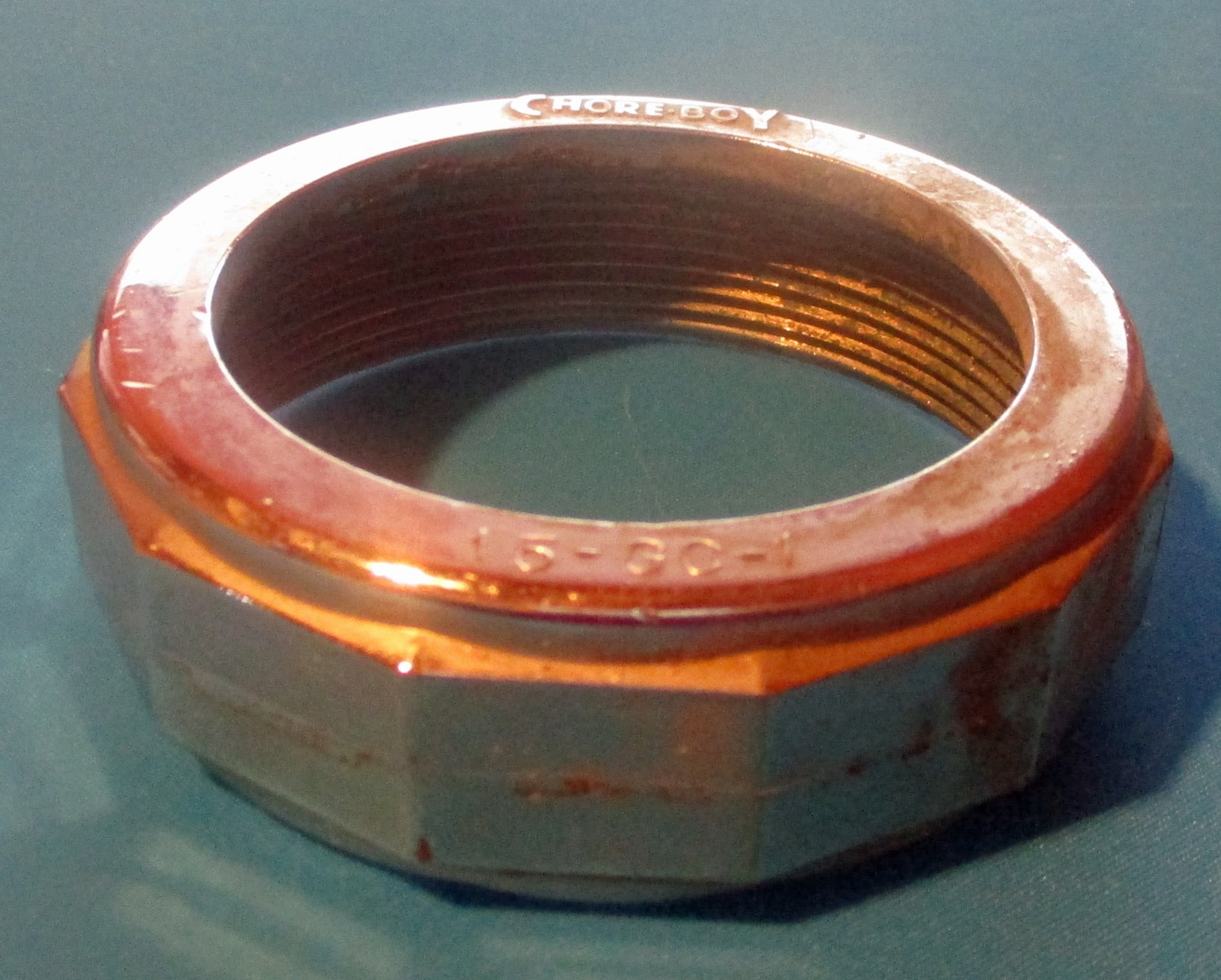 Nut, Female, Shiny, Chore Boy For 1 1/2&Amp;Amp;Quot; Glass Coupling Main Photo