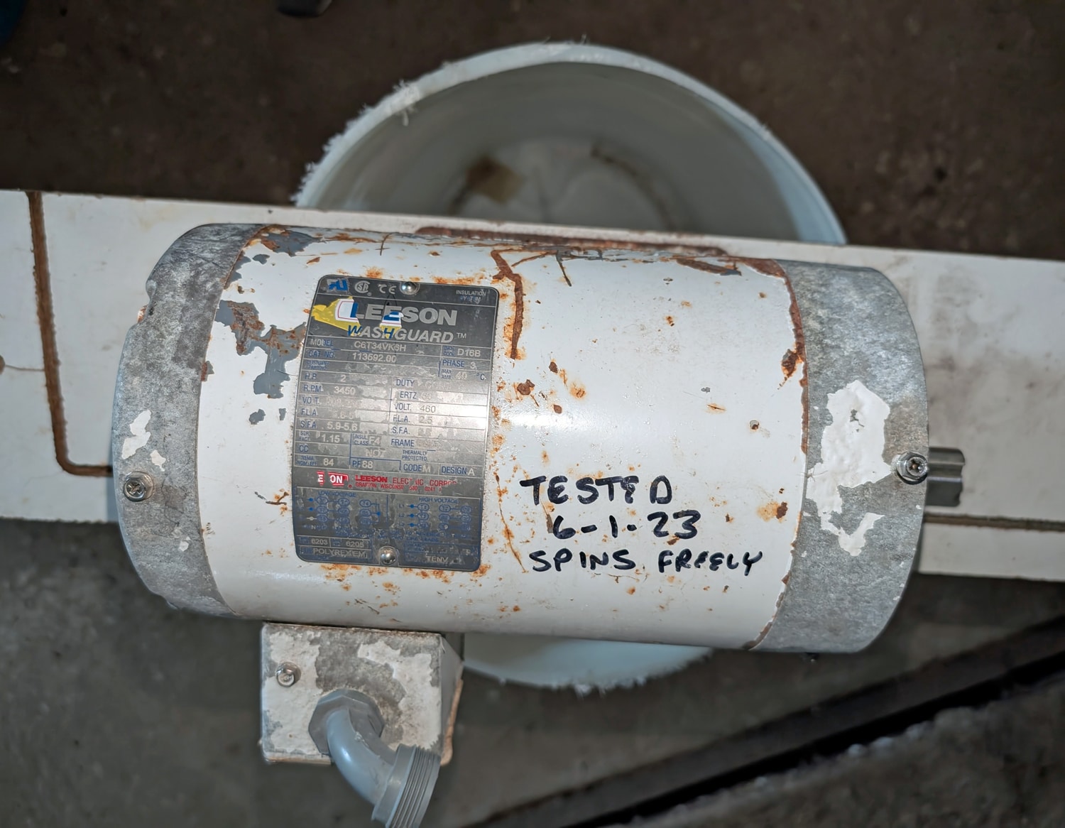 2 Hp Duck Washguard Motor