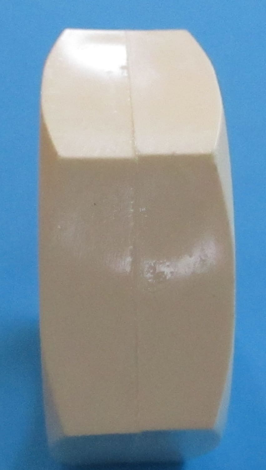 Hex Nut, Plastic, 1 1/2" 4 Hex Nut, Plastic, 1 1/2" - Image 2
