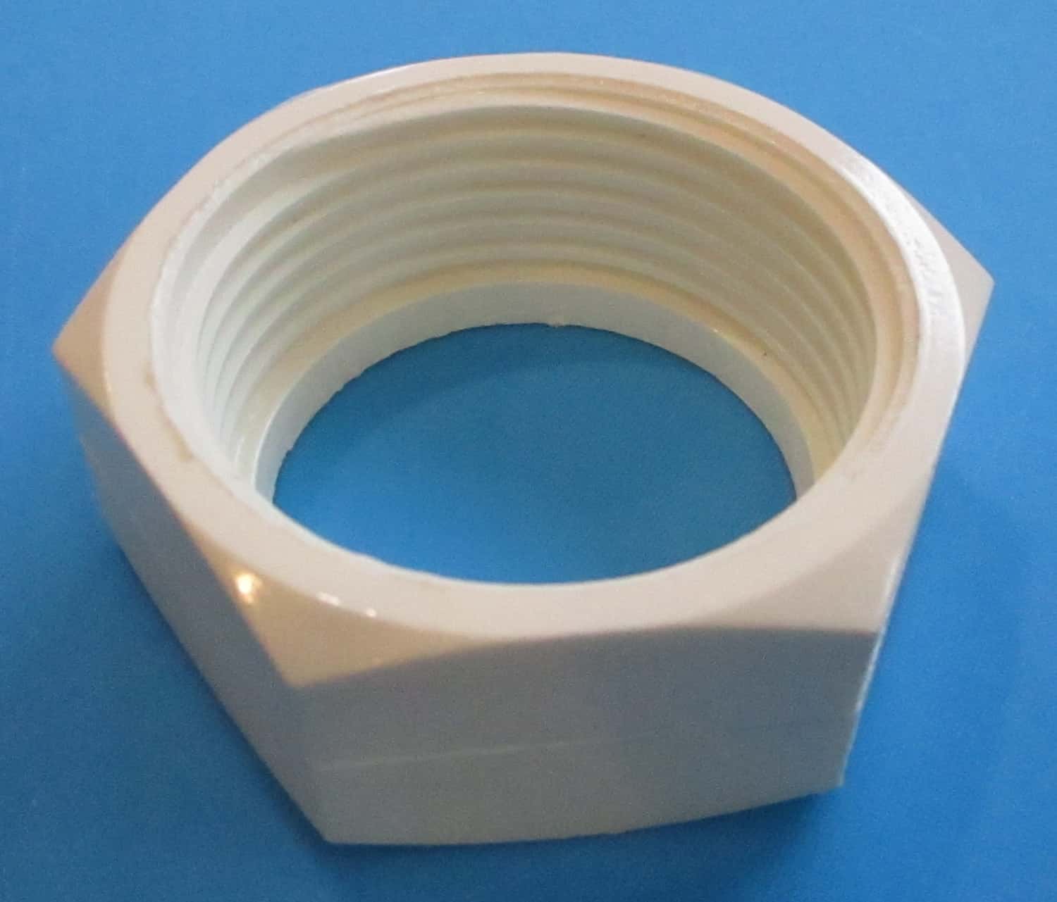 Hex Nut, Plastic, 1 1/2" 5 Hex Nut, Plastic, 1 1/2" - Image 3