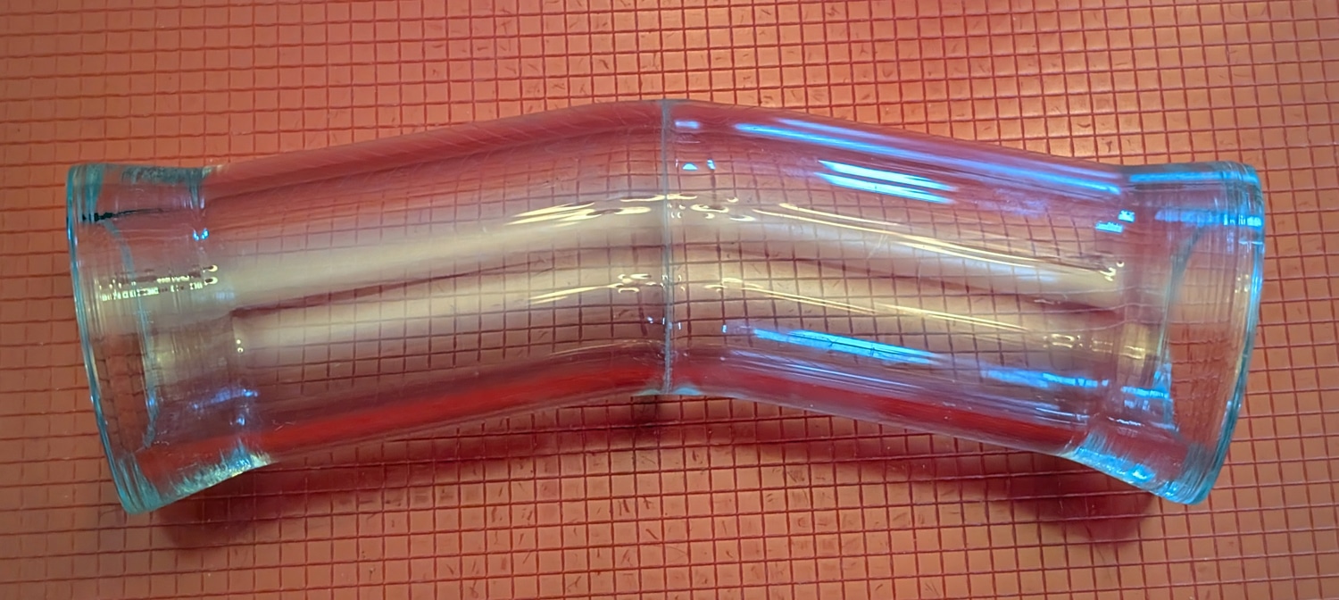 Pyrex 30° Bend, 7 1/4"L 3 Pyrex 30° Bend, 7 1/4"L