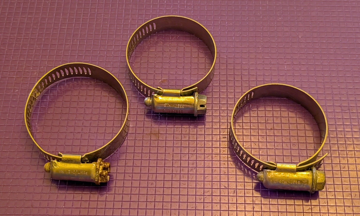 Hose Clamp, #124, Pkg/3