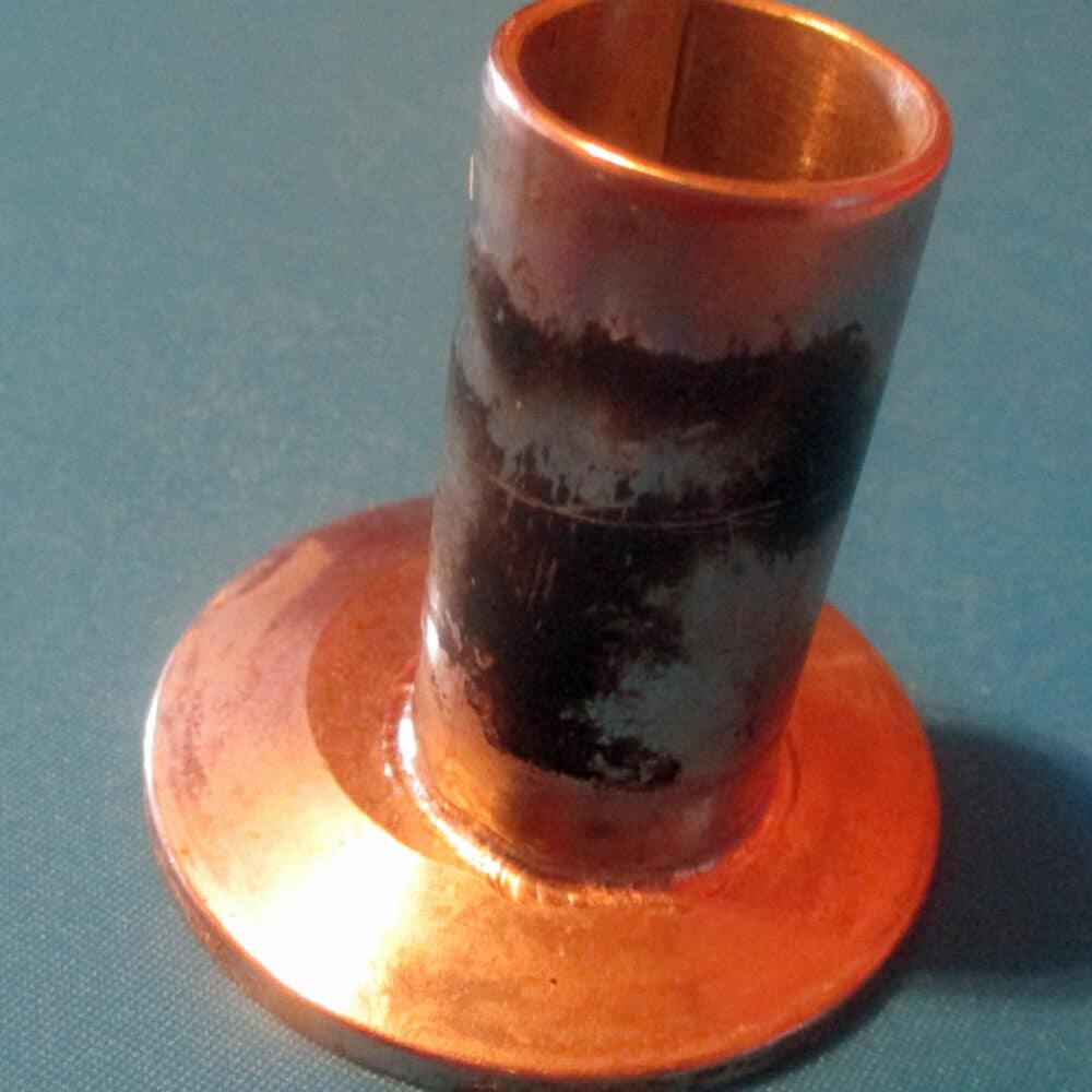offset nipple with Tri-Clover base 1 15/16" outer diameter by 2" high overall main photo