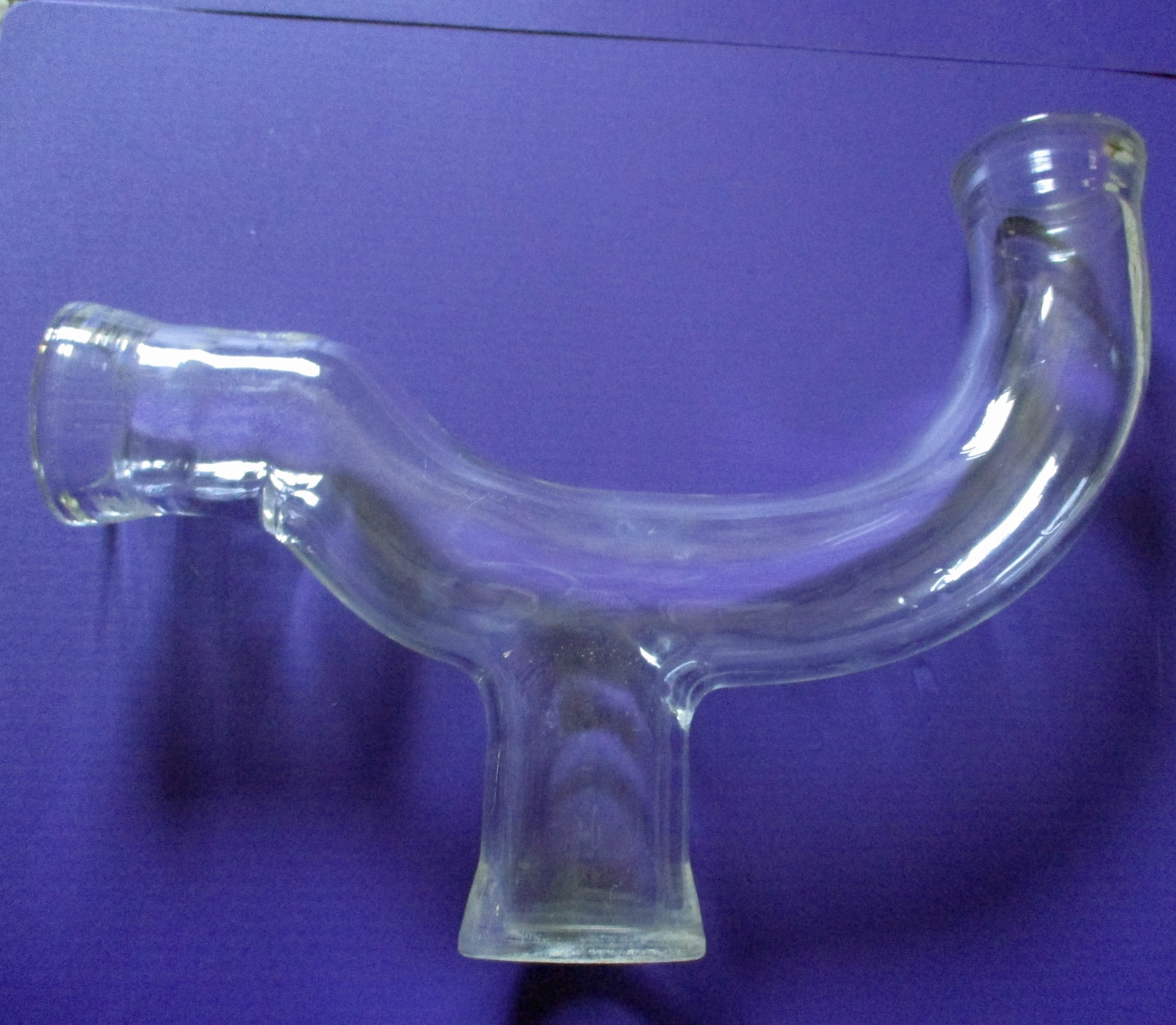 Sweep, w/top nipple 1 1/2" Glass