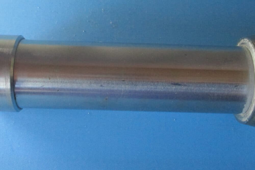 1 1/2" SS Pipe, Glass x Roll on Tri-Clover, 6 1/2" L