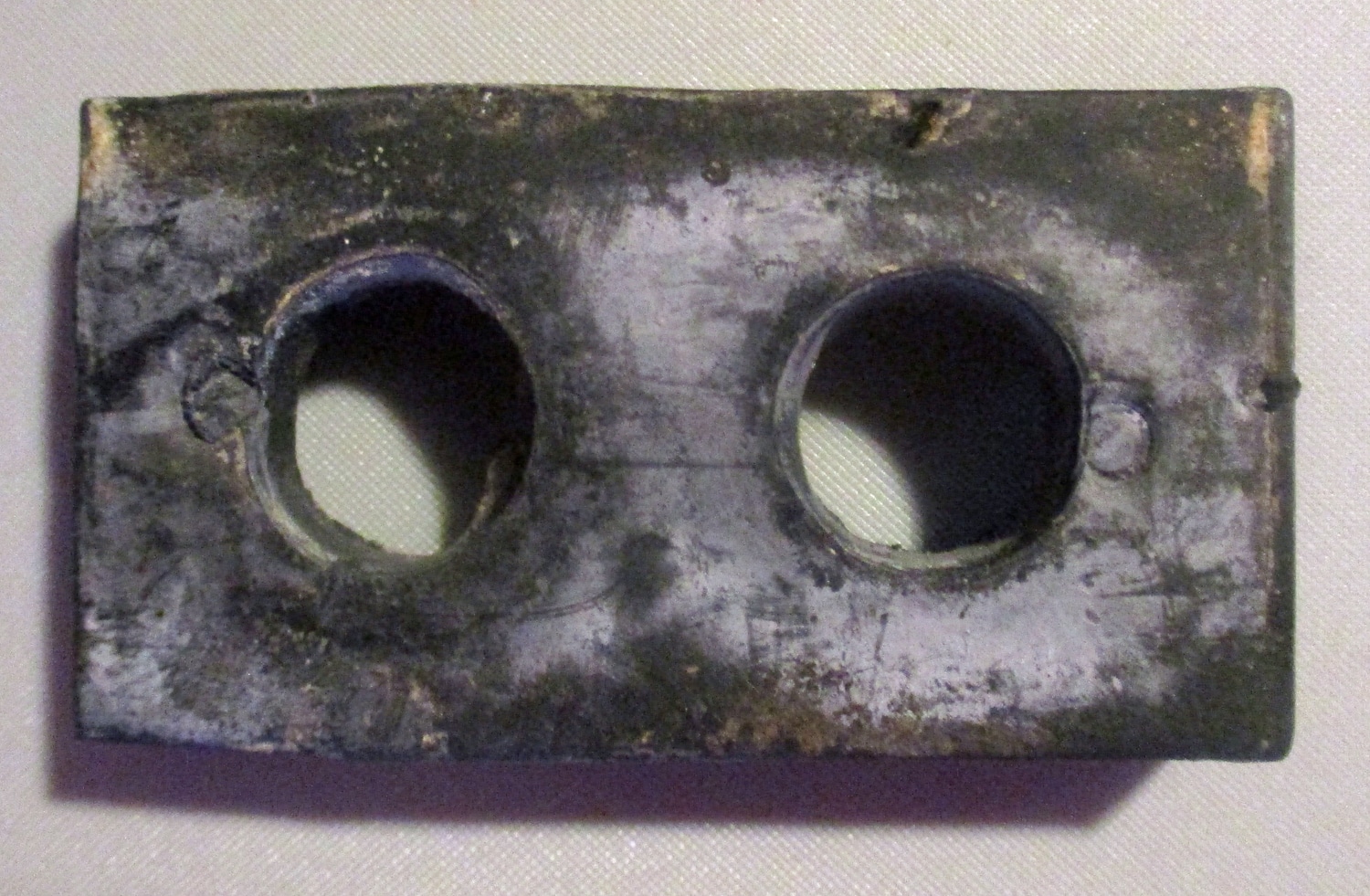 Pad, Milk Valve w/2 Holes for 1 1/4" Pipe 7 close up