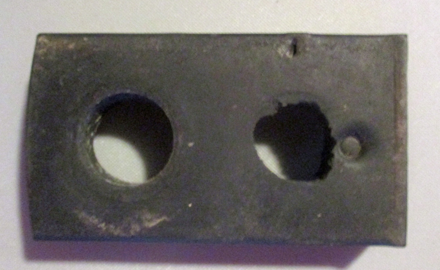 Pad, Milk Valve w/2 Holes for 1 1/4" Pipe 9 close up