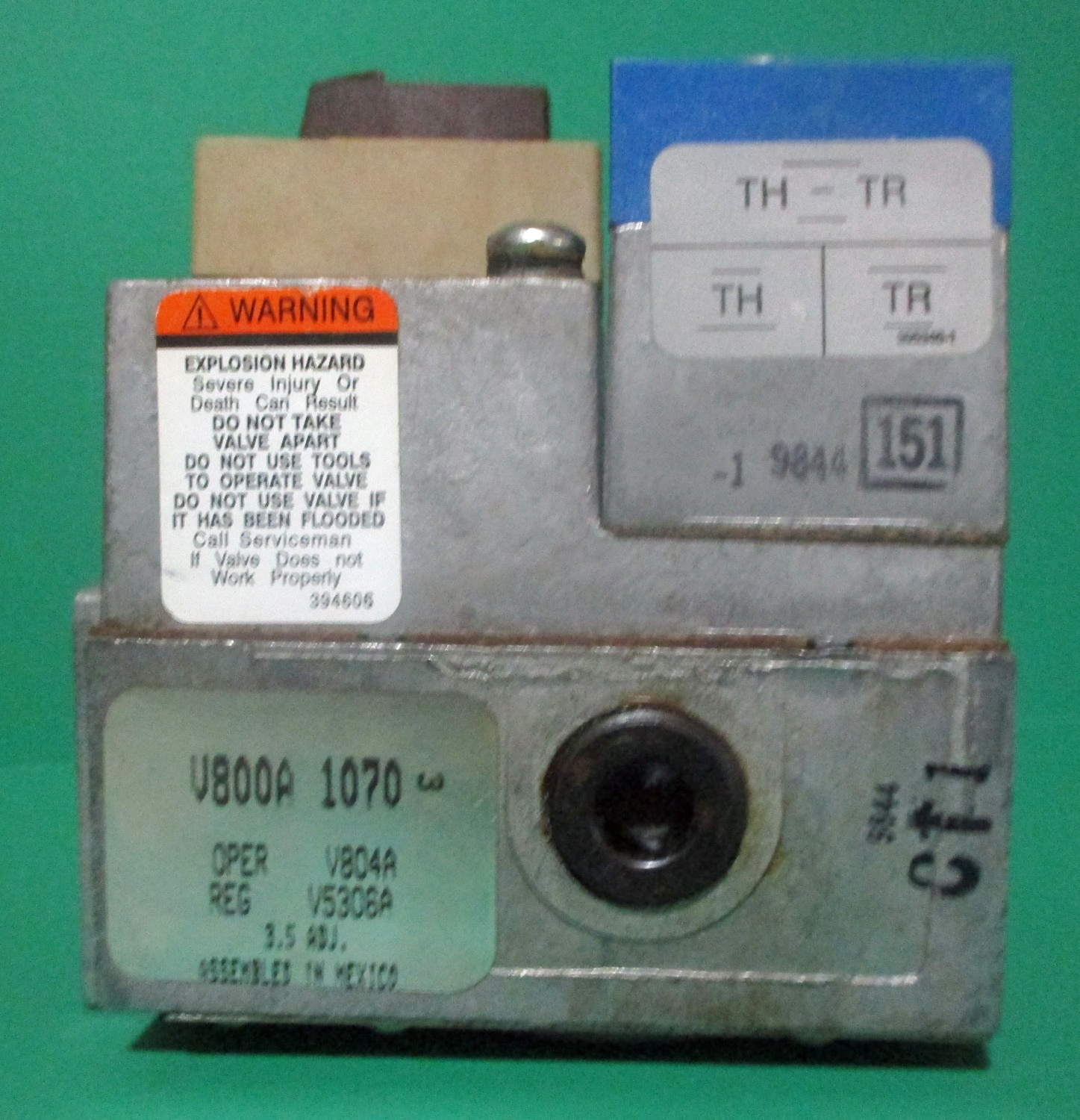 Control, Gas, Single Valve, Standing Pilot Combo V800 A 1070 Honeywell main photo