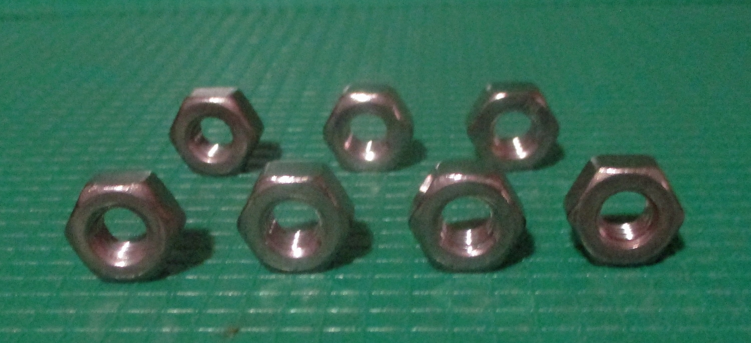 Nut, Hex, 13/32&Amp;Quot;W, #1/4-20 Thd Sz, Pkg/7