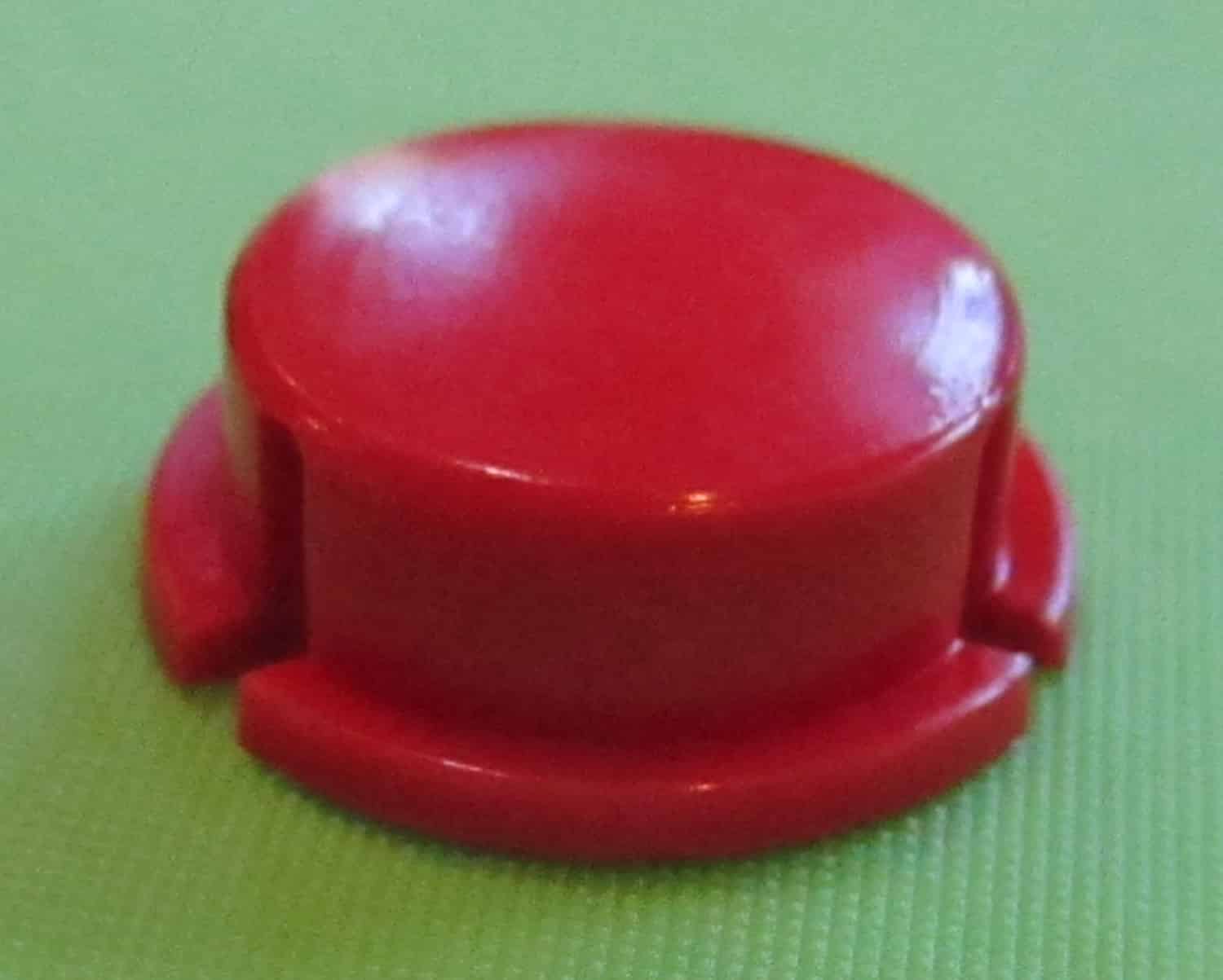 Red Plastic Cap, 1/2"ID 6 Red Plastic Cap, 1/2"ID