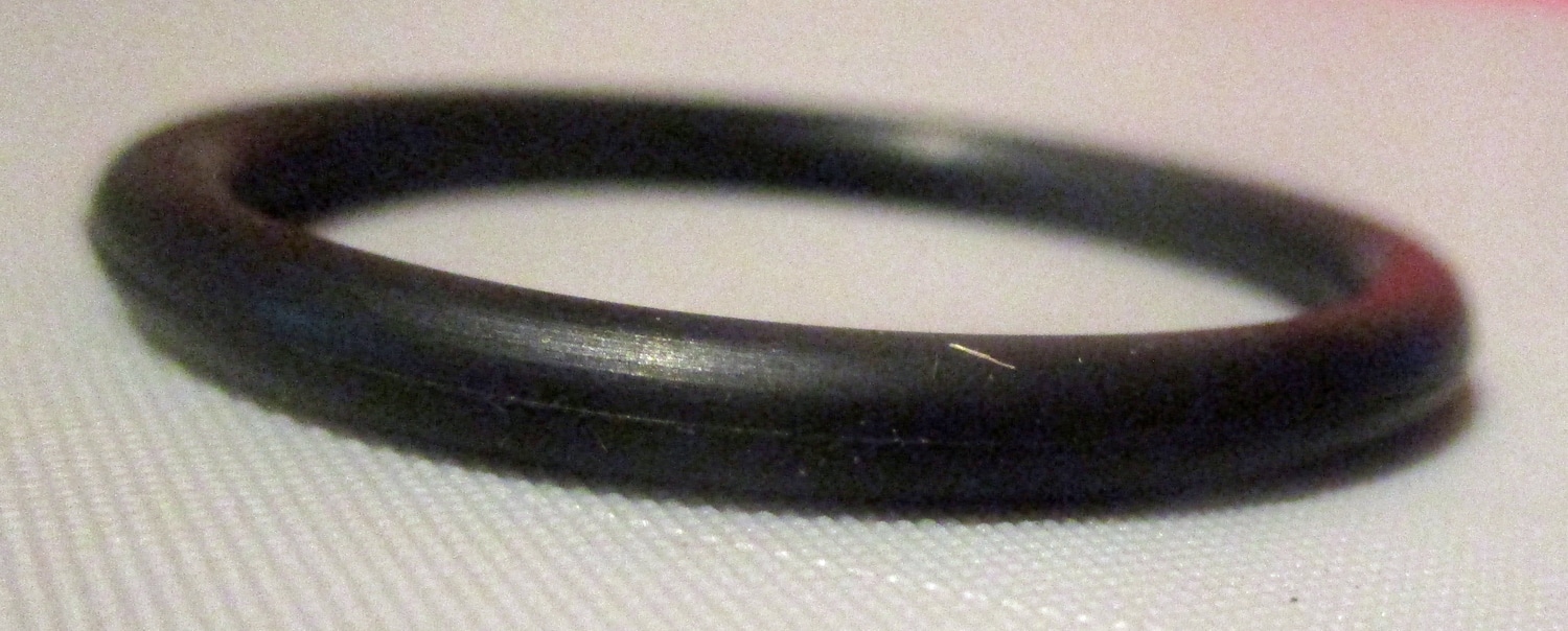O ring #34, 1 1/2"OD, 1 1/4"ID, 1/8"THK, Pkg/4 4 close up