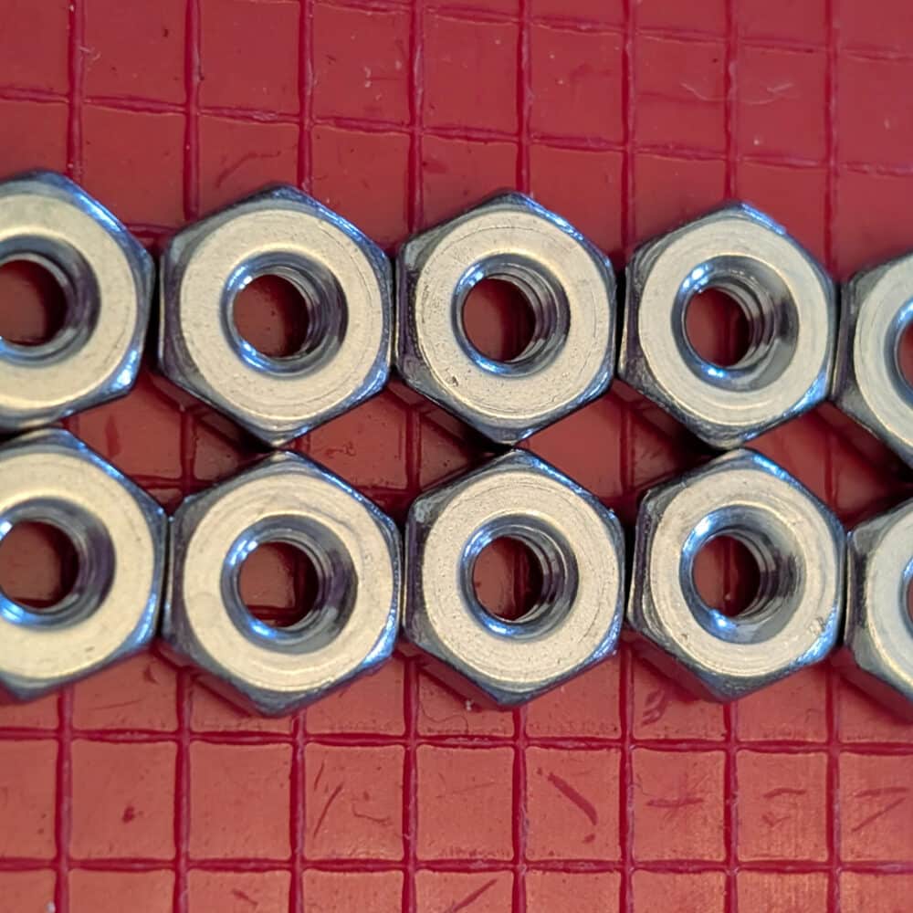 Nut, SS Hex, #6-32 THD SZ, Pkg/10