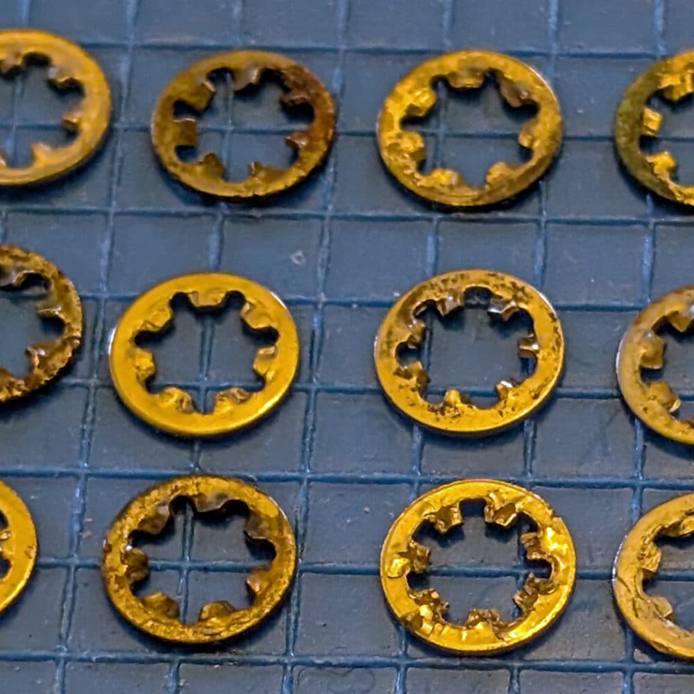 Lock Washer #8,  1/4"OD, 1/8"ID, Pkg/12
