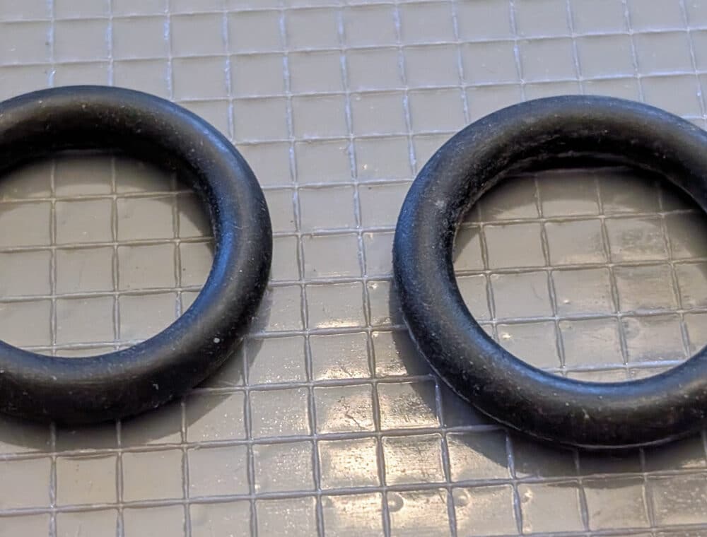 O ring, 1"OD, 11/16"ID, 3/16"H, Pkg./2
