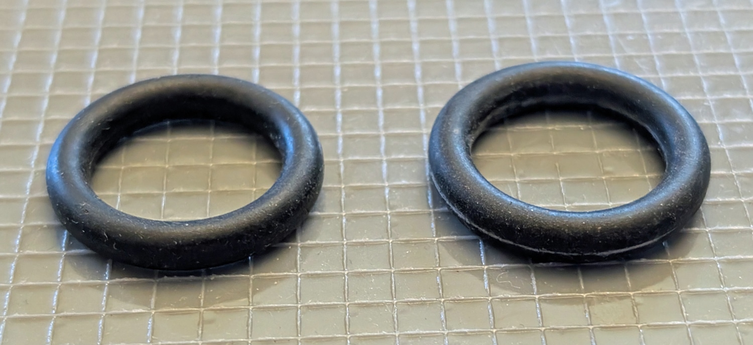O ring, 1"OD, 11/16"ID, 3/16"H, Pkg./2 4 O ring, 1"OD, 11/16"ID, 3/16"H, Pkg./2