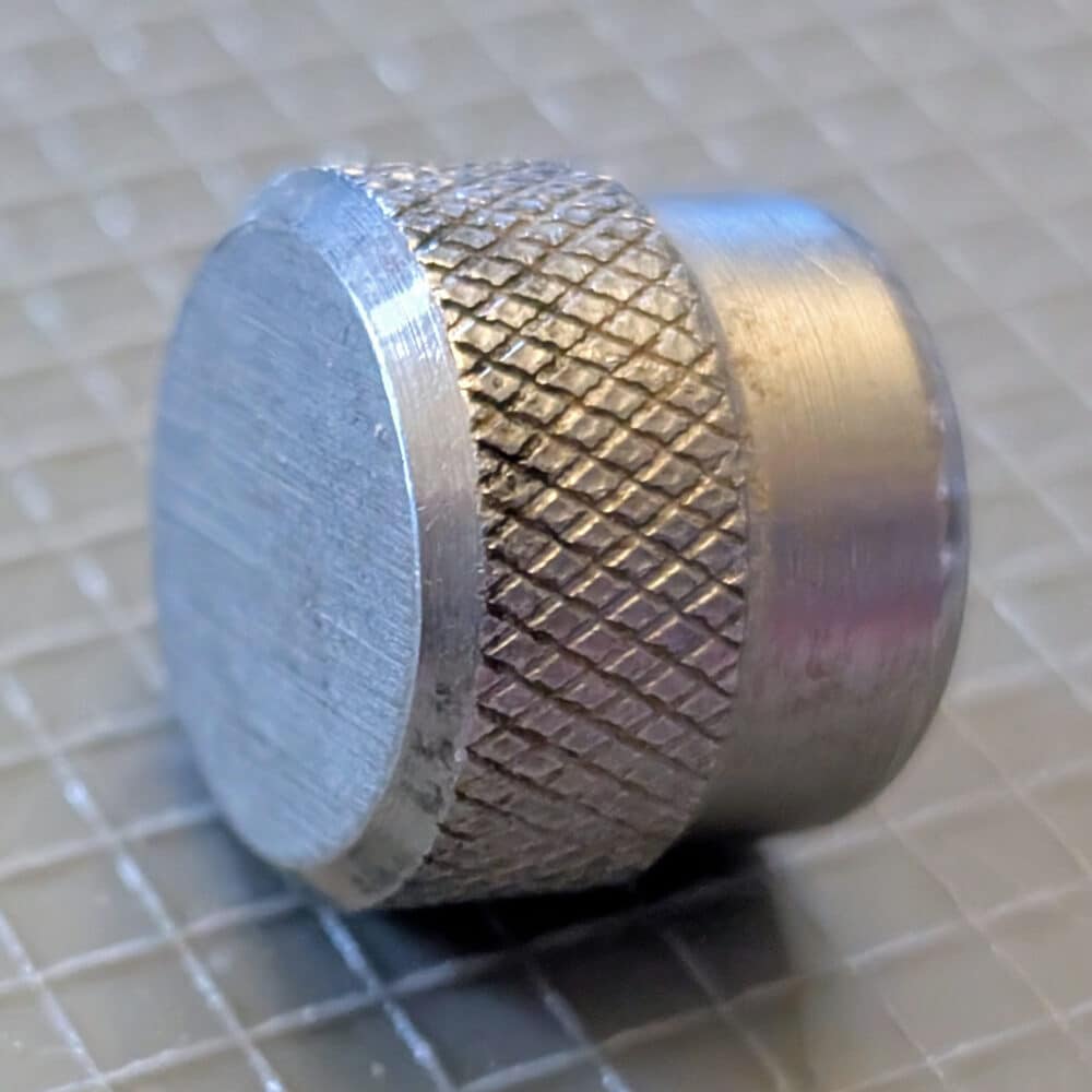 SS Gripper Cap Nut, #1/4-28 THD SZ, 3/4"OD