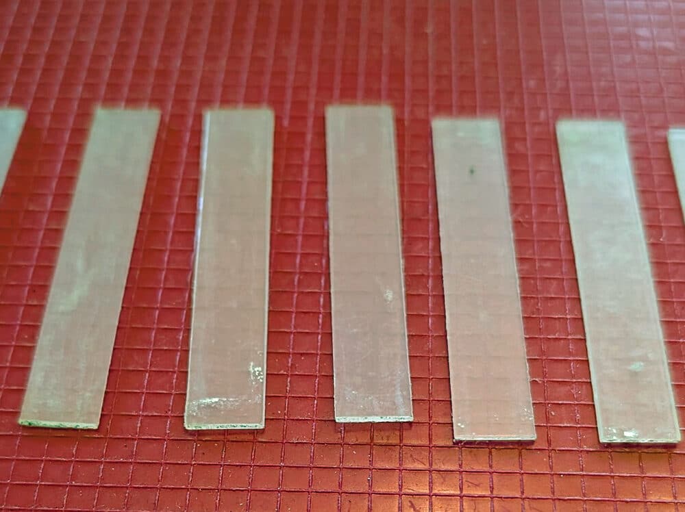 Strips, Plexiglas 2 1/2"L 7/16"W, Pkg./7