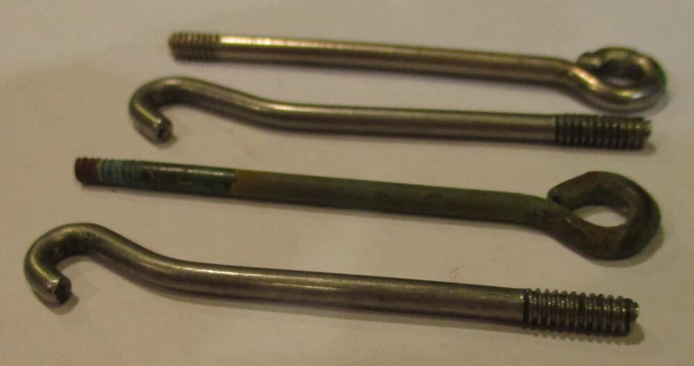 Hook & Eye, Screw-In, 6-32 THD SZ