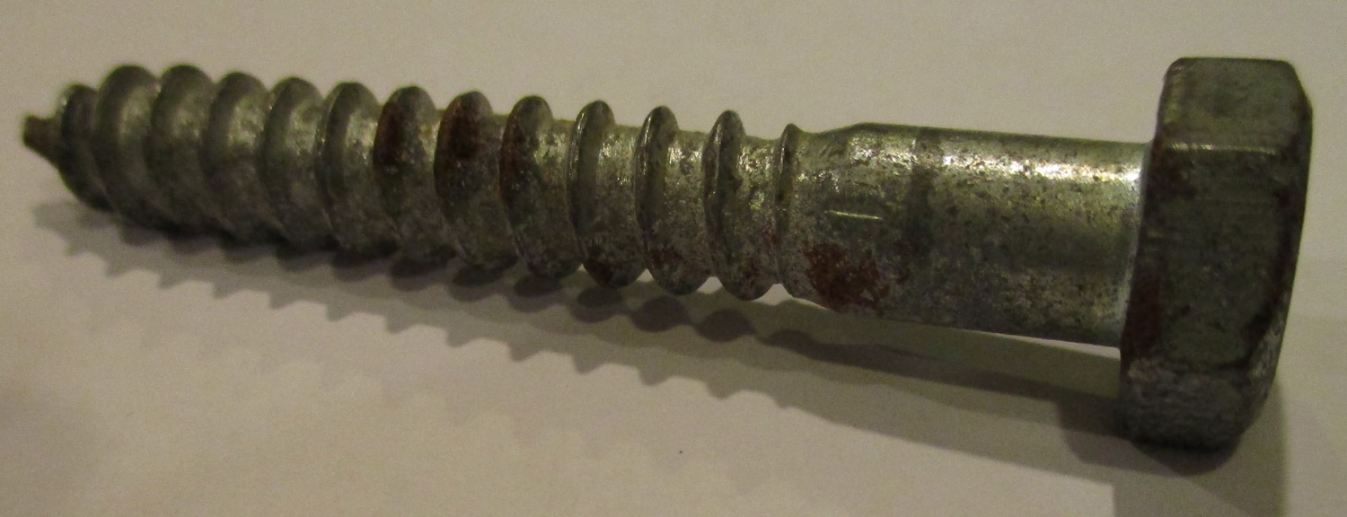 Bolt, Lag, 2 3/16&Amp;Quot;L, 5/16&Amp;Quot; Thd Od, 9Tpi