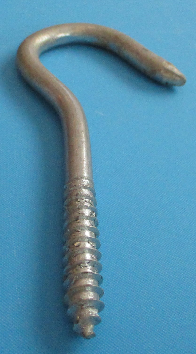 Threaded Hook, 4 1/4"L