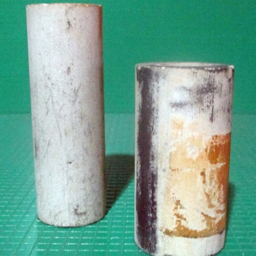 2 Ceramic Tubes, 2 5/8"L & 2"L