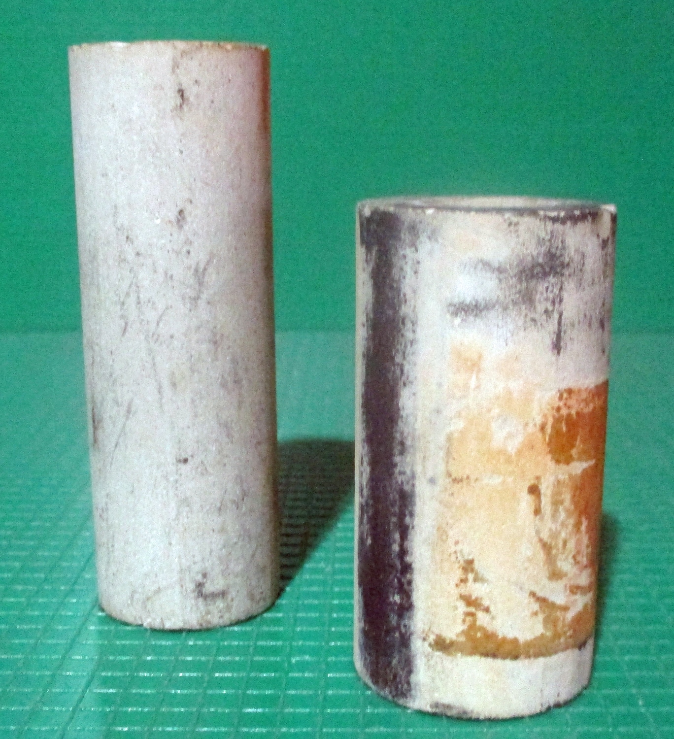 2 Ceramic Tubes, 2 5/8"L & 2"L